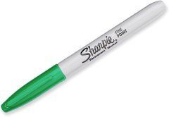 Маркер перманентный Sharpie Permanent Markers, Fine Point  Зеленый 1 шт. (&lrm;&lrm;30004-1)