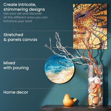 Акрилові перламутрові фарби Arteza Metallic Acrylic Paint Професійна серія 120 мл (ARTZ-8556)