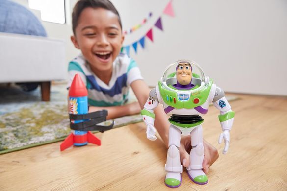 Інтерактивна фігурка Базз Лайтер Disney Pixar Toy Story Rocket Rescue Buzz з реактетою і звуками (HTR73)