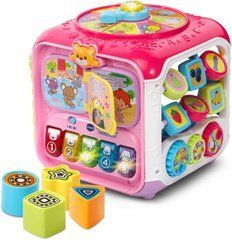 Розвиваючий центр Сортер VTech Discover Activity Cube Pink Куб активності та сортування Англ.мова (80-183451)