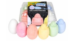 Мел для рисования Crayola Washable Sidewalk Chalk, 6ct Egg на асвальте, мольберте, доске 6 штук (51-2051G)