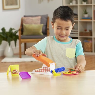 Ігровий набір пластиліну Play-Doh Kitchen Creations Fun Factory 12 баночки 1 кг. (F3629)