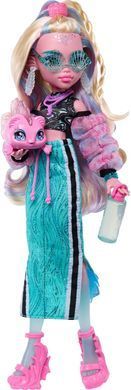 Лялька Monster High Lagoona Blue у кроп-топі та спортивній максі-спідниці з улюбленицею рибкою Neptuna (JHK33)