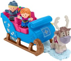 Игровой набор Fisher-Price Disney Frozen Kristoff's Sleigh by Little People Дисней Сани Кристоффа (GLK14)