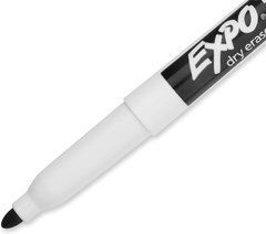Маркер для досок сухого стирания EXPO Low Odor Dry Erase, Fine Tip Markers Чорный 1 шт. (1920940)