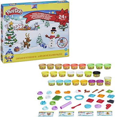 Игровой набор пластелина Play-Doh Advent Calendar Рождественский Адвент календарь (F2377)