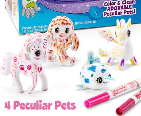 Набір для творчості Crayola Whashimals (Scribble Scrubbie) Peculiar Pets Дивовижні тварини (‎257191)