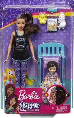 Игровой набор Барби Barbie Skipper Babysitters Inc. Bedtime Няня Скиппер Время сна (GHV88)