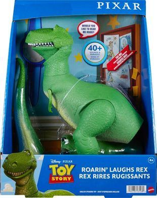 Інтерактивна ігрова фігурка динозавра Т Рекса Disney Pixar Toy Story Roarin' Laughs Rex Interactive Talking Історія іграшок (HMM12