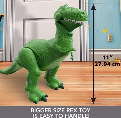 Інтерактивна ігрова фігурка динозавра Т Рекса Disney Pixar Toy Story Roarin' Laughs Rex Interactive Talking Історія іграшок (HMM12