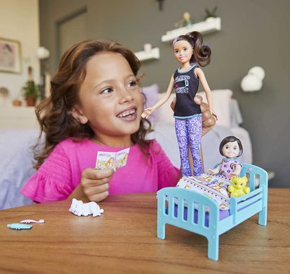 Игровой набор Барби Barbie Skipper Babysitters Inc. Bedtime Няня Скиппер Время сна (GHV88)