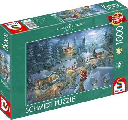 Пазл Schmidt Thomas Kinkade Santas Silent Night Санта Клаус Тиха ніч 1000 шт. (&lrm;57529)