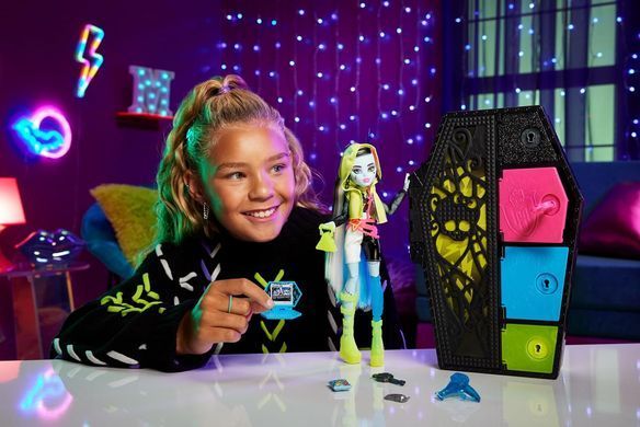 Кукла Монстер Хай Monster High Skulltimate Secrets Neon Frights Frankie Stein  Фрэнки Штейн (HNF79)