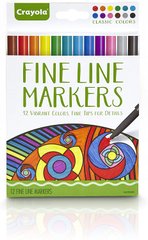 Набор лайнеров Crayola Fine Line Markers 12 штук (58-7713)