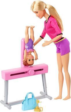 Игровой набор Barbie Gymnastics Coach Dolls & Playset Тренер по спортивной гимнастике (FXP39)