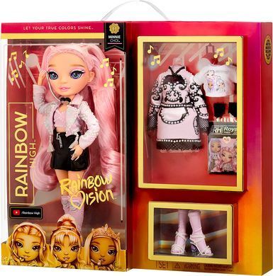 Игровой набор с шарнирной куклой Rainbow High Rainbow Vision Minnie Choi Минни Чой (578444)