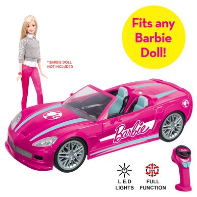 Гламурный кабриолет на р / у Barbie RC Car Барби машина для 2 кукол (63619)