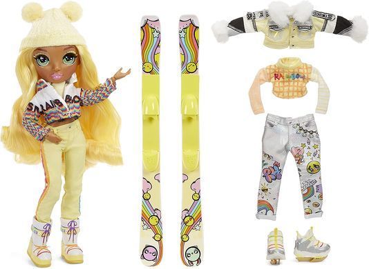 Игровой набор с шарнирной куклой Rainbow High Winter Break Sunny Madison Санни Мэдисон с аксессуарами (574774)