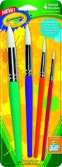 Набір пензликів для малювання Crayola Big Paint Brushes 4 шт (05-3521)