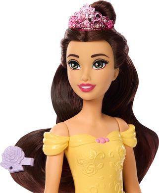 Кукла Mattel Disney Princess Belle, Beauty and the Beast, Белль с песиком, аксессуары, изменение цвета (JFC42)