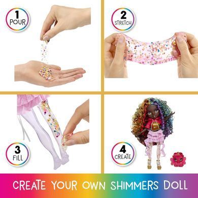 Кукла Rainbow High Rainbow Shimmers Iris 28 см с набором слайма, создай радужную куклу (507581)