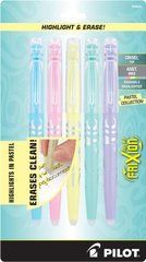 Набор текстовыделительных стираемых маркеров 5 шт Pilot, FriXion Light Pastel Erasable Highlighters (&lrm;46543)