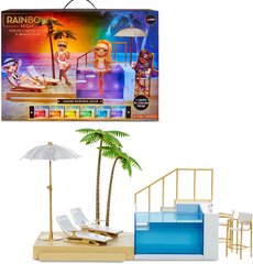 Ігровий набір для ляльок Rainbow High Color Change Pool & Beach Вечірка біля басейну (578475)