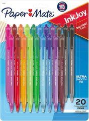 Набор цветных ручек автоматических Paper Mate InkJoy 100RT Retractable Ballpoint Pens, 1мм  (&lrm;1951396)
