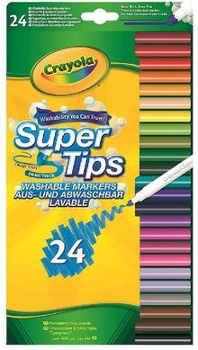 Набір фломастерів Crayola Super Tips Markers, Washable Markers 24 штук (58-5057-E-000)