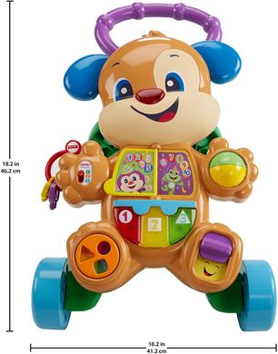  Ходунки - штовхач Fisher-Price Laugh & Learn, Puppy Walker Розумне цуценя зі звуковими ефектами (FHY94)