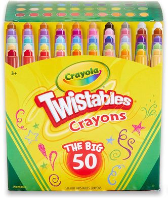 Набір воскових олівців Crayola Twistables Crayons 50 шт (‎52-3420)