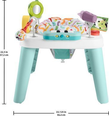 Ігровий центр Fisher-Price 3-в-1 "Чарівні хіти" &ndash; столик для активностей із музикою, світлом і розвиваючими іграми (194735147830)