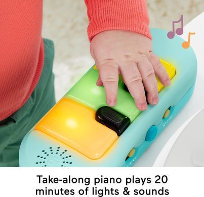 Ігровий центр Fisher-Price 3-в-1 "Чарівні хіти" &ndash; столик для активностей із музикою, світлом і розвиваючими іграми (194735147830)