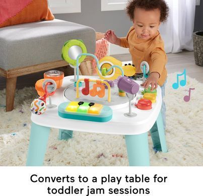 Ігровий центр Fisher-Price 3-в-1 "Чарівні хіти" &ndash; столик для активностей із музикою, світлом і розвиваючими іграми (194735147830)