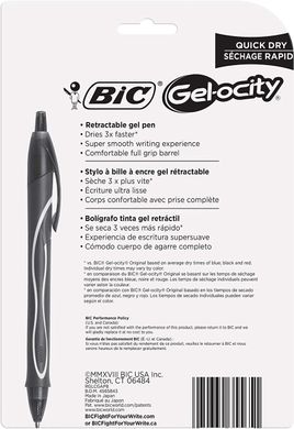 Набор цветных гелевых ручек BIC Gel-Ocity Quick Dry 0.7 мм, 8 шт (B0744D6P4V)