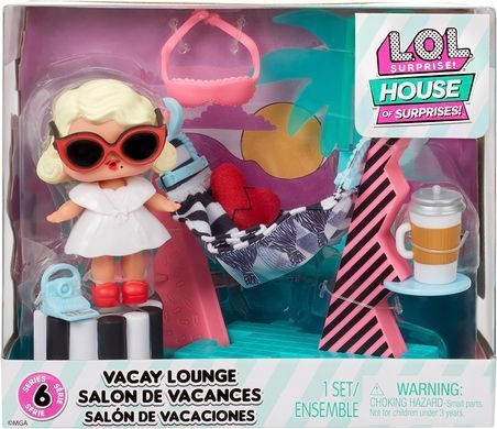 Игровой набор LOL Surprise OMG House of Surprises Маленькие комнатки Лаунж-зона главной героини (583790)