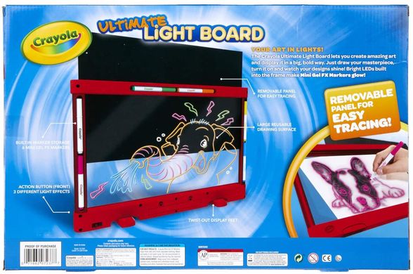 Доска для рисования с подсветкой Crayola Ultimate Light Board Drawing Tablet Красный (747237)