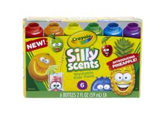 Набір ароматизованих фарб Crayola Silly Scents Washable Kids Paint Гуаш 6 шт х 59 мл (54-2392) (10-538958)