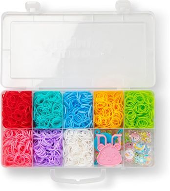 Набор для плетения браслетов Rainbow Loom Care Bears 16 подвесок, более 2500 деталей (812317027157)