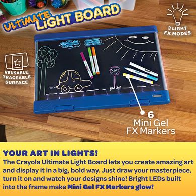 Доска для рисования с подсветкой Crayola Ultimate Light Board Drawing Tablet Синий (747236)