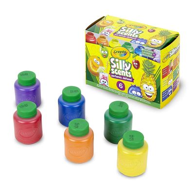 Набір ароматизованих фарб Crayola Silly Scents Washable Kids Paint Гуаш 6 шт х 59 мл (54-2392) (10-538958)