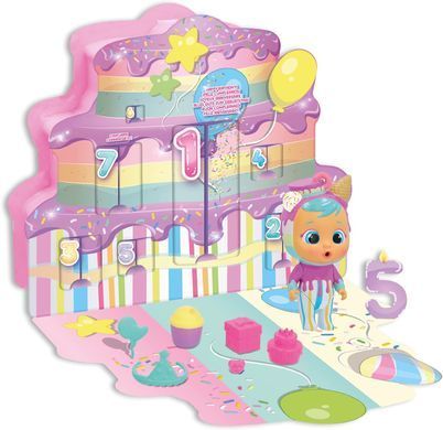 Игровой набор с куклой Cry Babies Magic Tears My Birthday Countdown Sweety Адвент календарь День рождения (904019)