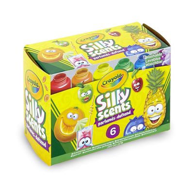 Набір ароматизованих фарб Crayola Silly Scents Washable Kids Paint Гуаш 6 шт х 59 мл (54-2392) (10-538958)