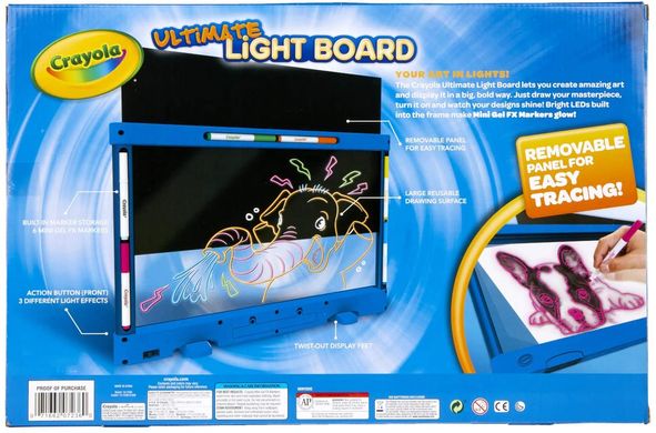 Доска для рисования с подсветкой Crayola Ultimate Light Board Drawing Tablet Синий (747236)