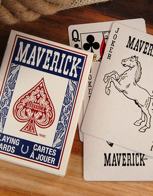 Игральные карты Maverick Standard Index Синий