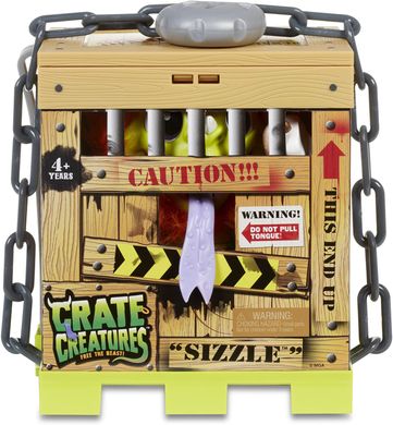 Интерактивная игрушка Crate Creatures Surprise - Sizzle Монстр 20 см, звук (549260)