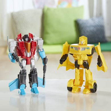 Ігровий набір трансформаторів Transformers Heroes and Villains Bumblebee and Starscream (F5443)