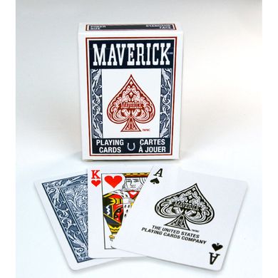 Игральные карты Maverick Standard Index Синий