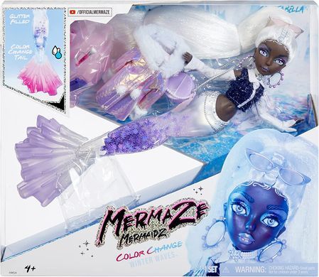Кукла Русалка Mermaze Mermaidz Color Change Winter Waves Crystabella Кристабелла (585411)