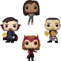 Набір фигурок 4 шт. Funko Pop! Marvel America Chavez / Scarlet Witch / Wong / Doctor Strange Доктор Стрендж (69117)